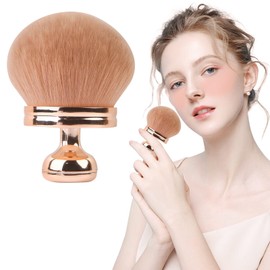 Fjquamitix Extra Large Body Makup Brush for Self Tanner Blend and Blur Body Brush, 2.95 Inch Wide-headed Self Tanning Applicator for Face, Legs, Body, Powder, Cream and Foundation (Light Rose Gold)