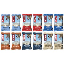 Clif Bar Variety Pack (12 x 68 g), The Popular Energy Bar from the USA, Mixbox for Testing, with 12 Flavours