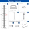Gyykzz 42" Brushed Corner Post for Deck Cable Railing Kit