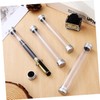 NOLITOY 2sets Cylinder Tube Pen Containers Acrylic Pen Display for