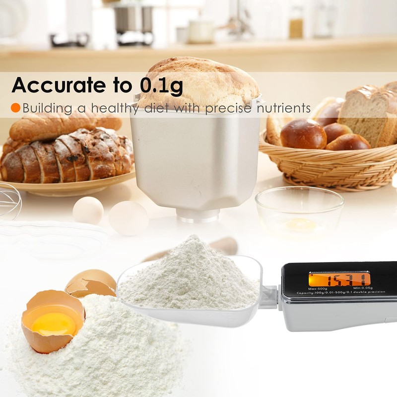 BSEWO Digital Measuring Spoon Scale, Electronic Kitchen Scale with Tare