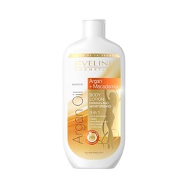 Eveline Cosmetics Argan Oil 3-in-1 Firming & Moisturizing Balm with Argan Oil, Macadamia Oil & Hyaluronic Acid - Instant Skin Rejuvenation & Nourishment - 350ml