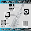 Zijipjy 30ml Airbrush Paint Bottles Jars Plastic Containers 10pcs of