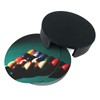 Billiard Ball Cool Coasters for Drinks Round Leather Coaster with