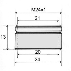 Brass 24mm external thread Water Saving Tap faucet aerator (male)