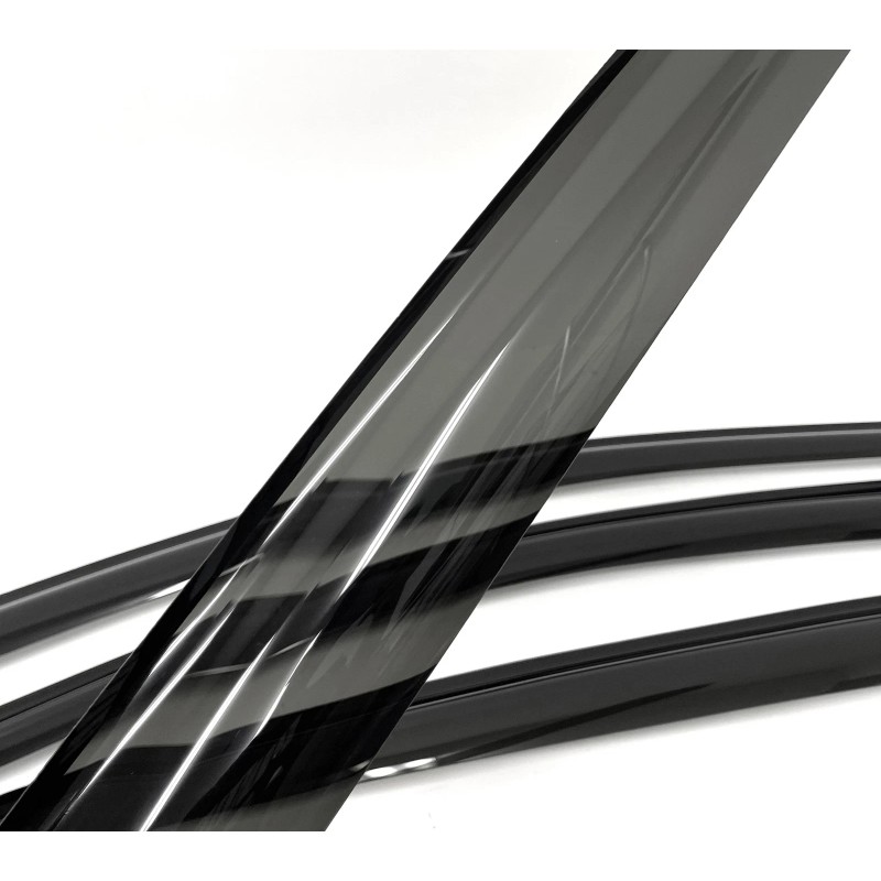 SDZ Smoke 4 Pcs Front Rear Window Visor Sun Vent