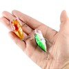 Cicada Fishing Lure, Lifelike 3D Holographic Eyes Freshwater Bait,5Pcs Artificial