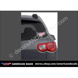 TRUMP SUPPORT STICKER 2024 AMERICAN FLAG DIE CUT DECAL WINDOW BUMPER