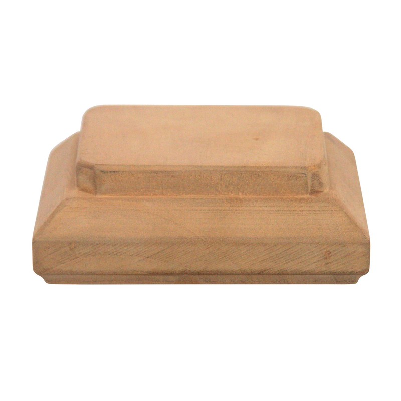 4x4 Traditional Flat Wood Post Caps (5-Pack) - One-Piece Miterless