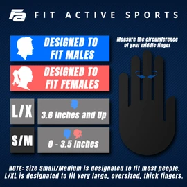 Fit Active Sports Guantes de entrenamiento para dominadas, agarres extra de gimnasio, entrenamiento cruzado y almohadillas para orejas de agarre, acolchado de goma para evitar callos – Se adapta a hombres y mujeres – Agarre súper apretado (rojo, pequeño/