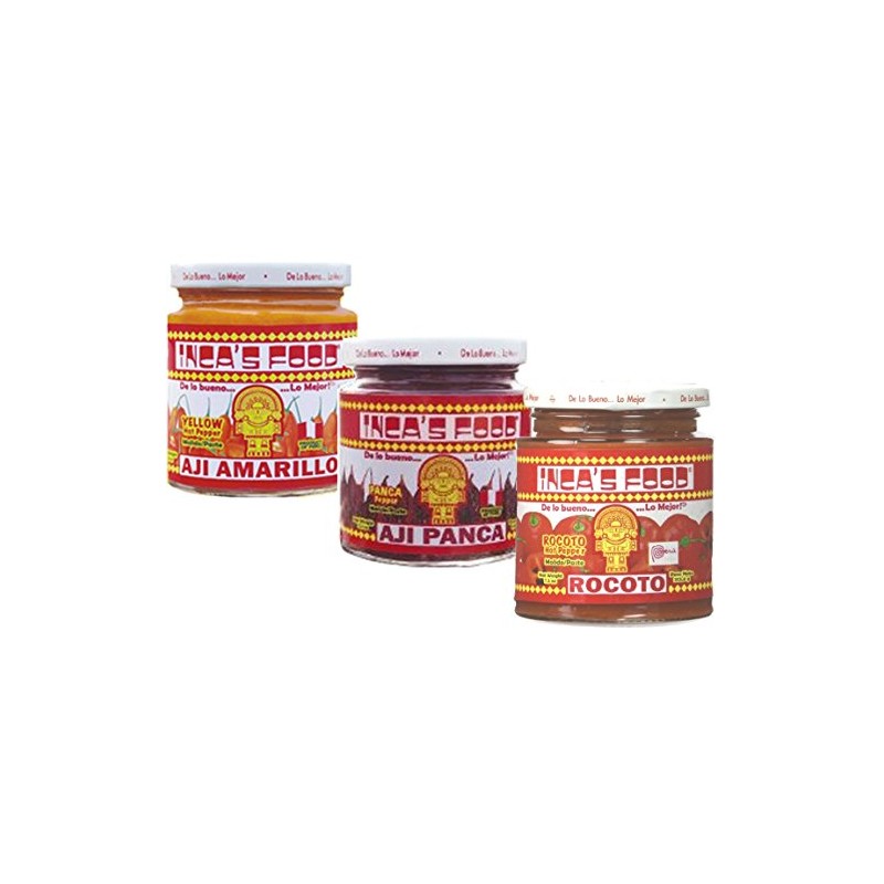Inca's Food Mixed Sampler - Aji Amarillo, Aji Panca, and