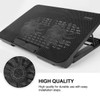 Operitacx Laptop mit Lüftern Kühlmatte für Notebooks Energiesparendes Design Schwarz