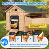 Automatic Chicken Coop Door Solar Powered and 5000mAh Battery, LCD