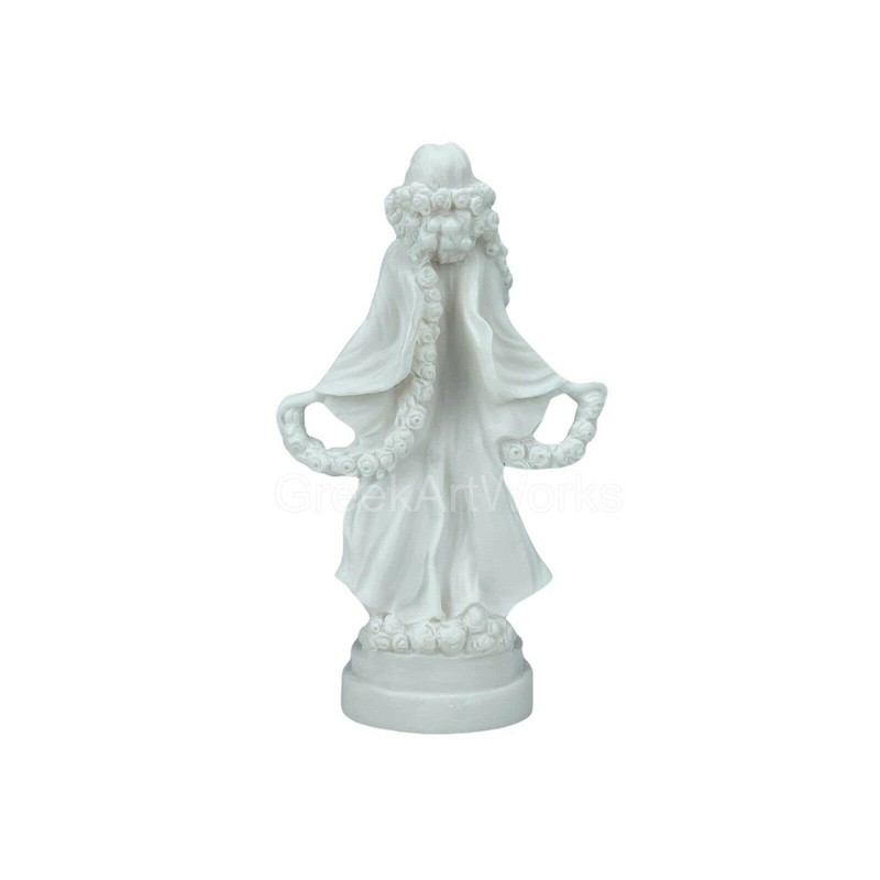 Flora Goddess Golden Maiden of Blossoms Flowers Cast Marble Statue