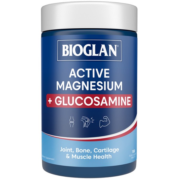 Bioglan Active Magnesium + Glucosamine Tablets 180