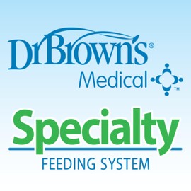 Dr. Brown's Medical Specialty Feeding System Wide-Neck Baby Bottles, Oral Feeding Solution for Preemies and Infants with Cleft Lip & Feeding Challenges, 5 oz/150 mL, 0m+ – 3-Pack