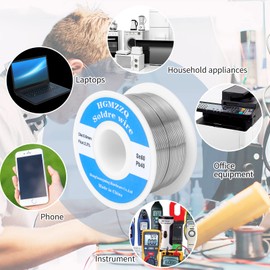 HGMZZQ HGMZZQ 60/40 Tin Lead Solder Wire with Rosin for Electrical Soldering 0.039inch (1.0mm-1lb)