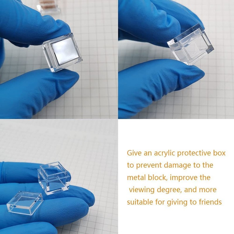 GOONSDS Tungsten Metal Cube 99.95% Engraved Periodic Table W Specimen