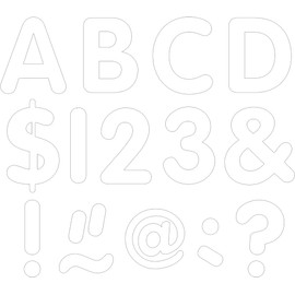Teacher Created Resources White 2" Classic Letters Uppercase Pack