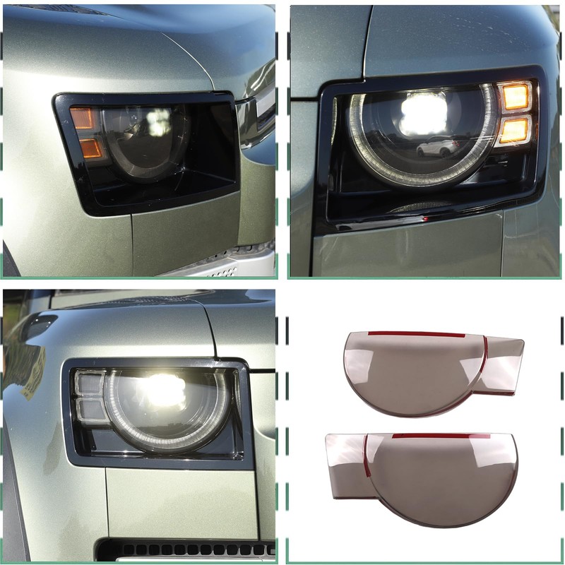 PIUGILH Front Headlights Cover Compatible with 2020 2021 2022 2023