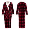 Alexander Del Rossa Women's Warm Fleece Robe, Long Plush Bathrobe,