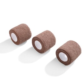 MediChoice Non-Sterile Cohesive Bandage, 2" x 5 Yards, Self Adhesive Breathable First Aid Roll for Sprains & Swelling, CBN1002, Tan, Box of 12
