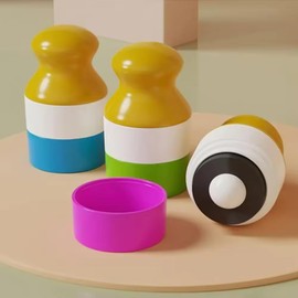 Aplicador de Crema Solar con Rodillo | Roll On Recargable | Aplicación Uniforme Sin Ensuciar Manos | Tamaño de Viaje 100 ml | Ideal para Niños, Adultos y Familias | Para Protector Solar, Lociones y Cremas | Rosa