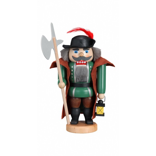 Seiffener Volkskunst German nutcracker night watchman, height 21 cm /