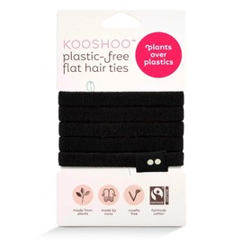 Kooshoo Cotton Organic Hair Ties, Black