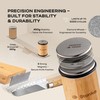 Stonka Oak Rolling Knife Sharpener Kit – Dual-Grit Diamond Wheels