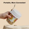 2PCS 16oz Overnight Oats Jars with Spoons and Lids
