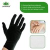LAVAMED Dermatest Cotton Gloves Black Protective Gloves 100% Pure Cotton