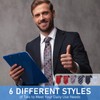 Janmercy 6 Pcs Clip on Tie for Men Clip on