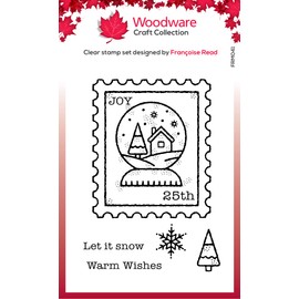 Woodware Francoise Collection - Snow Globe Stamp - Clear Stamp Set, Transparent, 3 x 4 inches (FRM041)