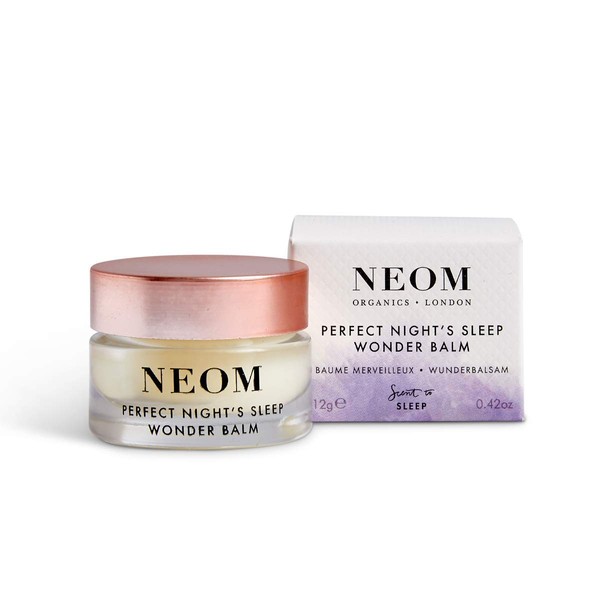 NEOM Perfect Night's Sleep Wonder Balm, 0.42oz | Smoothing Moisture for Lips & Dry Skin | Lavender & Chamomile | Scent To Sleep Range