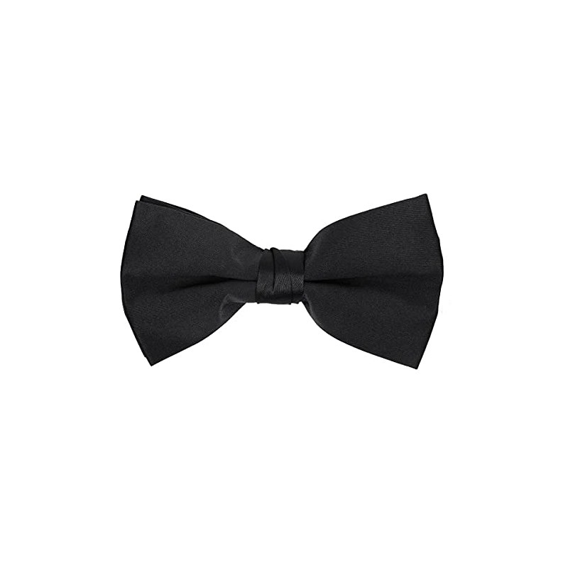 boxed-gifts Mens Clip On Bow Tie - Solid Color Bowties