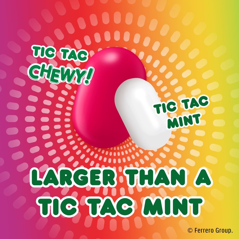 Tic Tac Chewy Fruit Adventure Candy, Bulk 12 Pack, Fruit