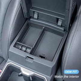 JKCOVER OEM Fit 2024 2025 Tacoma Center Console Organizer Tray Compatible with 2024 2025 Toyota Tacoma(4th Gen) Accessories ABS Plastic Storage Box（Patented Design）
