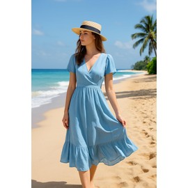 Boater Straw Hat for Men Women – 100% Natural Skimmer Hat with Ribbon, Flat Top Summer Sun Hat for Costume or Party (US, Alpha, One Size, Black)