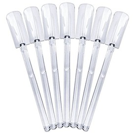 Beauticom 100 Pieces Refill CLEAR Extra Nail Art Color Display Tip Sticks