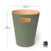 Umbra Woodrow 2 Gallon Modern Wooden Trash Can, Wastebasket, Garbage