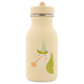 Trixie Drinking Bottle - Mrs. Unicorn - 350ml Stainless Steel Water Bottle for Kids - Leakproof - Eco-Friendly and BPA-Free, Nude