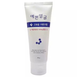 Wellbeing Health 웰빙헬스 예쁜얼굴 고보습 수분크림 90ml 1개 / 써클 Wellness Health Pretty Face High Moisture Cream 90ml 1 piece / Circle