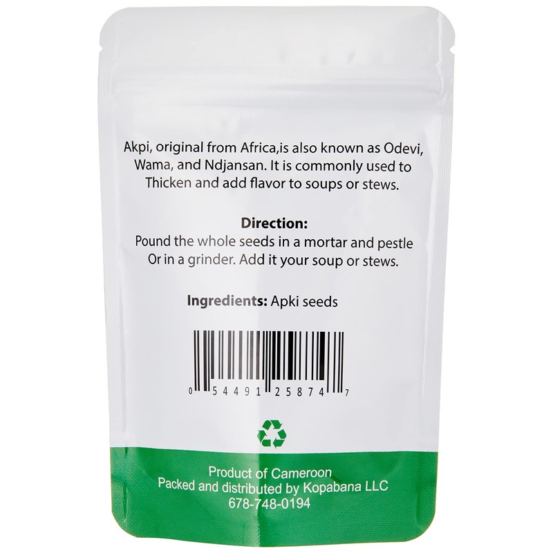 KOPABANA Organic Akpi Seeds | Djansang Spice | 2oz