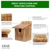CEIJE Owl Houses for Outdoors, Large Barn Owl Nesting Box,