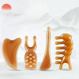 Suji 수지 페이스 리프팅 Guasha 긁기 마사지 페이셜 도구 플레이트 붓기 감소 코 [01 A] Suzy Face Lifting Guasha Scraping Massage Facial Tool Plate for Puffiness Reduction [01 A]
