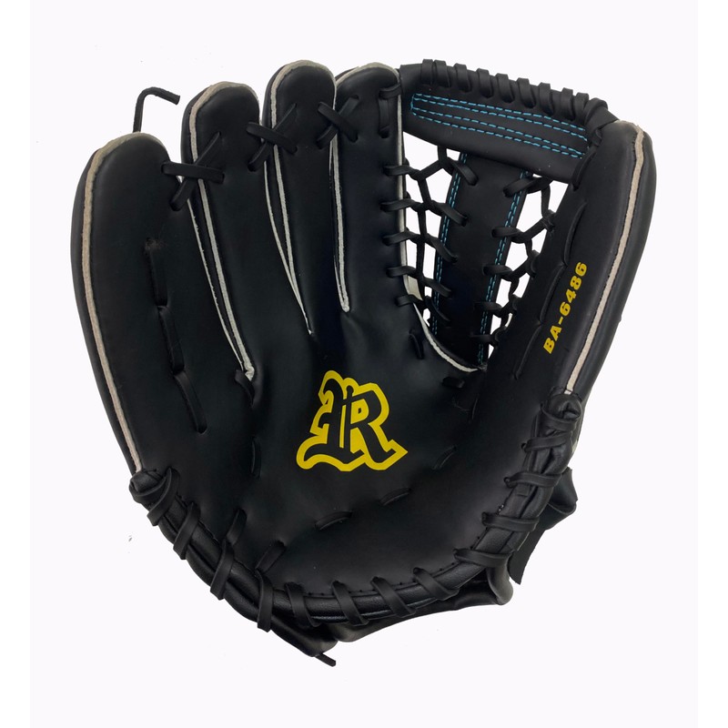 Soft Baseball Glove Left Handed Junior All Round 10.5" Black