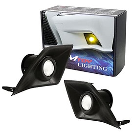 iJDMTOY Gold Yellow Projector Lens LED Fog Lights Compatible With 2014-2016 Lexus IS F-Sport (IS200t IS250 IS300 IS350), Powered by 2500K 15W High Power LED Emitters