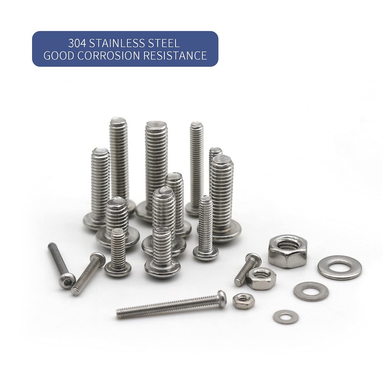1200 PCS Nuts and Bolts Assortment Kit, Metric M2 M3