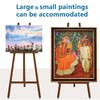Somime A - Frame Wooden Display Easel with Wheels -